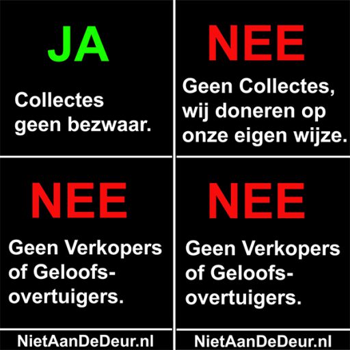 Bel terug Gespecificeerd Vervelend Originele, officiële, goedkoopste Geen Verkoop Stickers - Niet aan De  DeurNiet Aan De Deur | Op een nette manier duidelijk maken dat je niet  gestoord wilt worden.